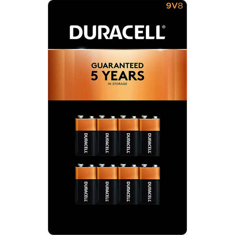 Duracell 9V 8 Pack Carded