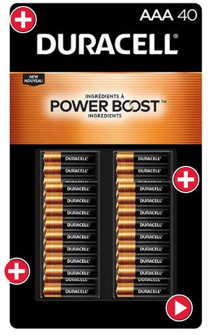 DURACELL AAA BATTERIES 40 CT