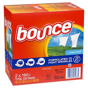 Bounce Dryer Sheets, Outdoor Fresh, 160-count, 2-pack